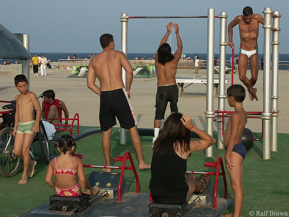 Barcelona's Version of Muscle Beach
