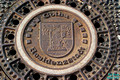 Manhole Cover with City Seal