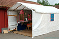 Hair and Make-up services tent