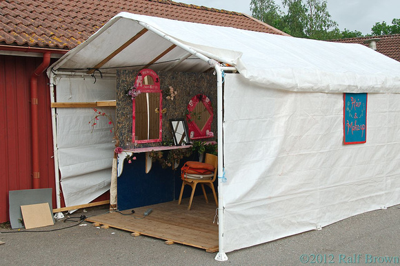 Hair and Make-up services tent