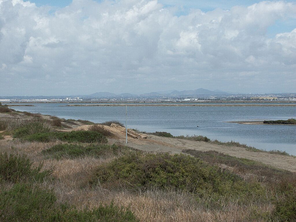 southern end of the bay, looking across at Chula Vista