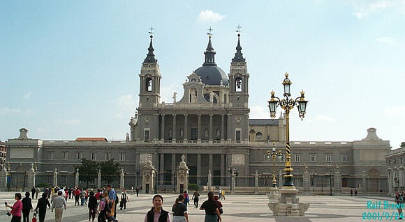 The Royal Palace is right next to the cathedral