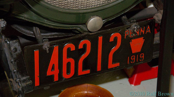 1919 License Plate