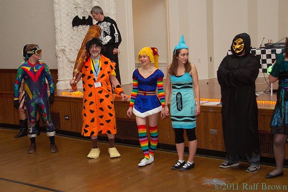 Contestants for "Most Outrageous Costume"