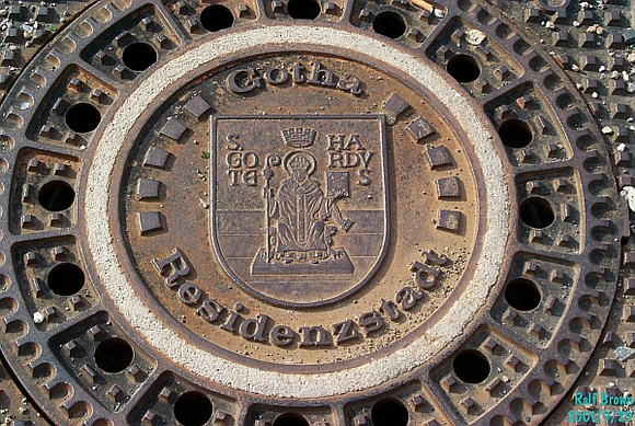 Manhole Cover with City Seal