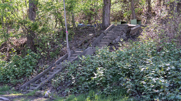 Unnamed stairs heading up from Brackenridge Street, may have onc