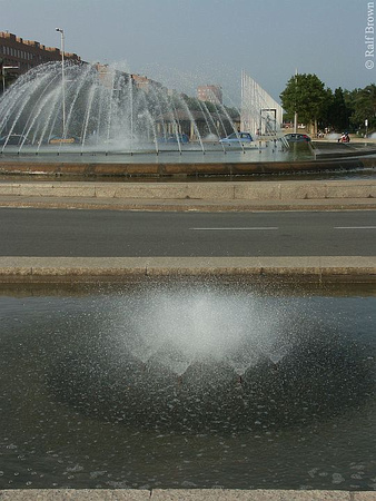 Fountain in Front of the Towers