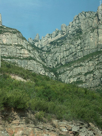 Montserrat Monastery, Nestled Against the Mountain