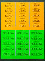 Lead/Follow Stickers