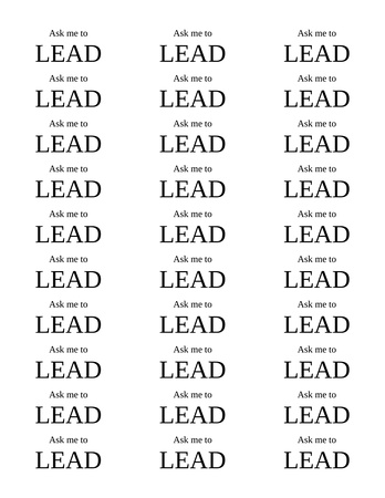 Template for the Lead stickers