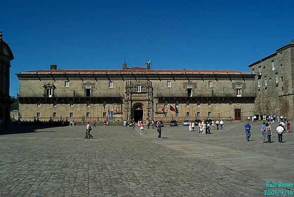 The Hostal de Reis Catolicos, a 500-year-old hotel.