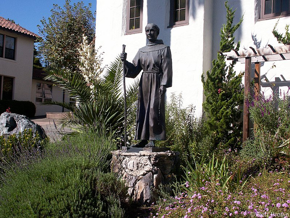 statue at mission