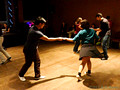 PittStop Lindy Hop swing dance in the Pittsburgh Opera's practice space